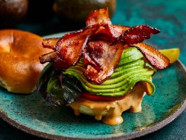 The Ultimate Bacon & GEM® avocado bagel