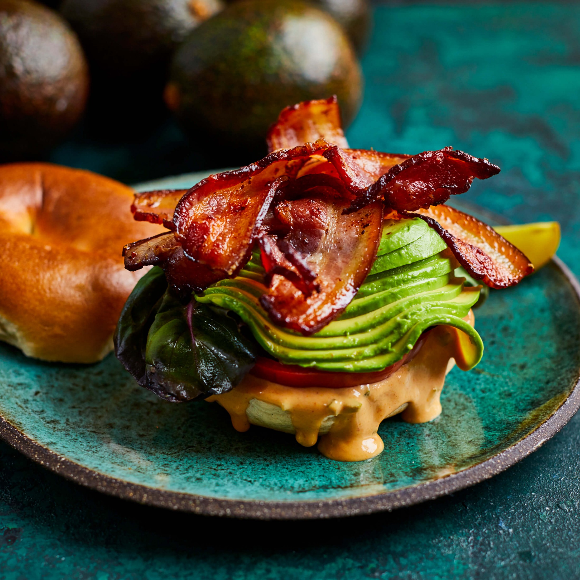 Bacon & GEM® avocado bagel Avocado Recipes GEM® Avocado