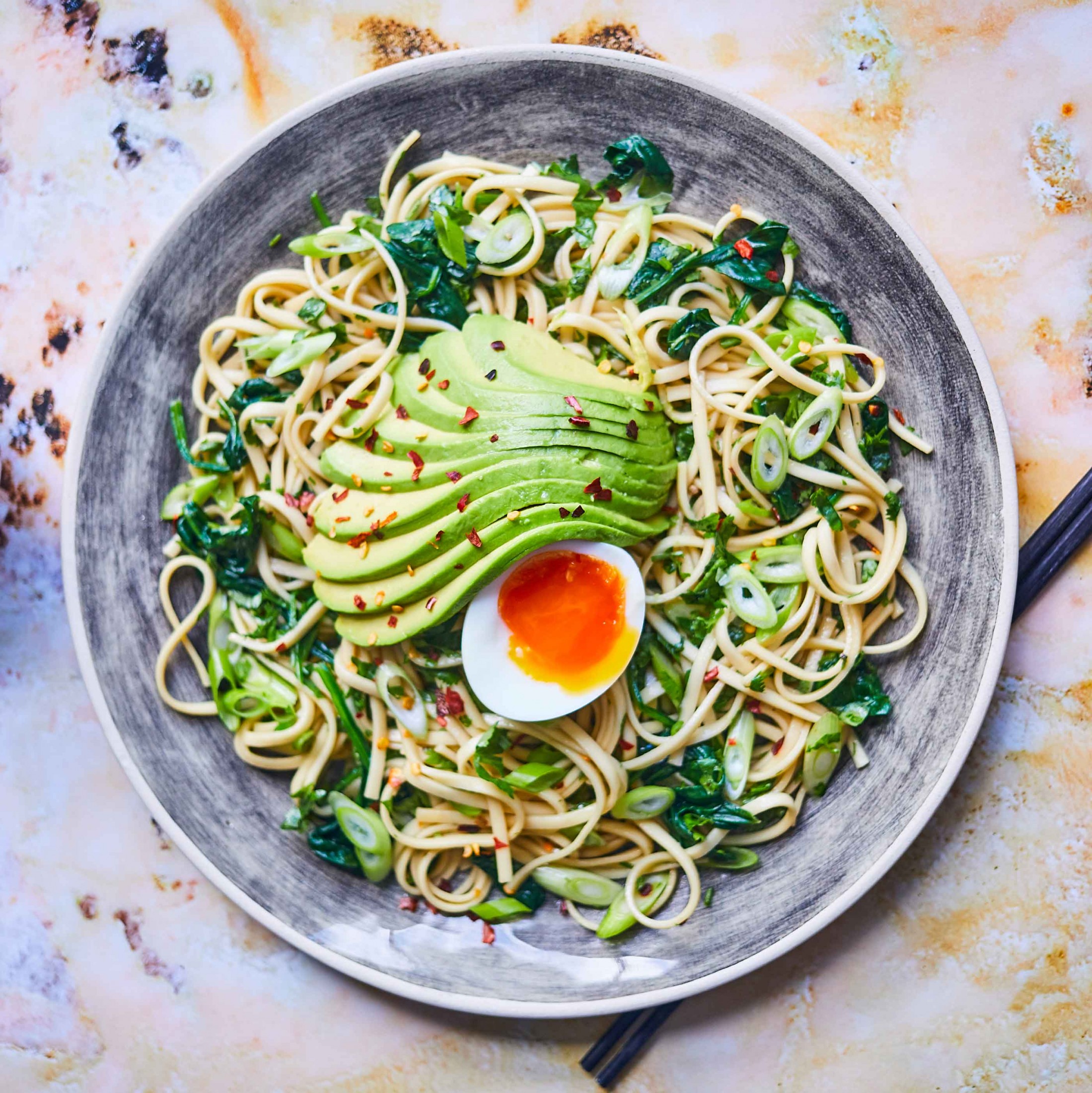 Avocado Japanese noodle salad with honey, lime & soy Avocado Recipes